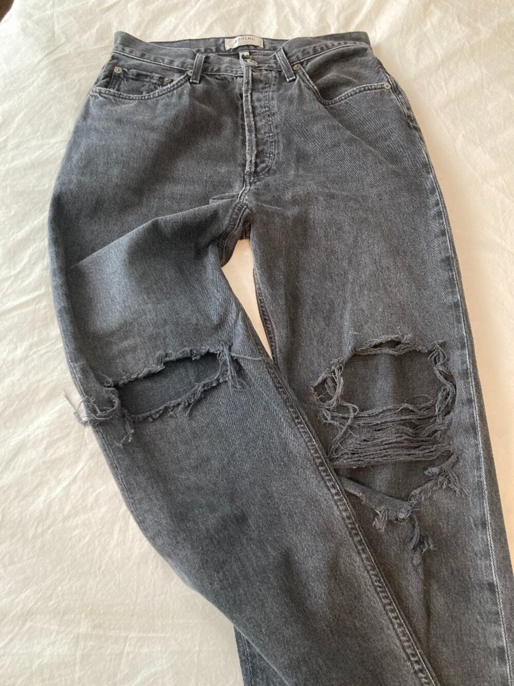 Agolde Lana Mid Rise Vintage Straight Jeans Size 27